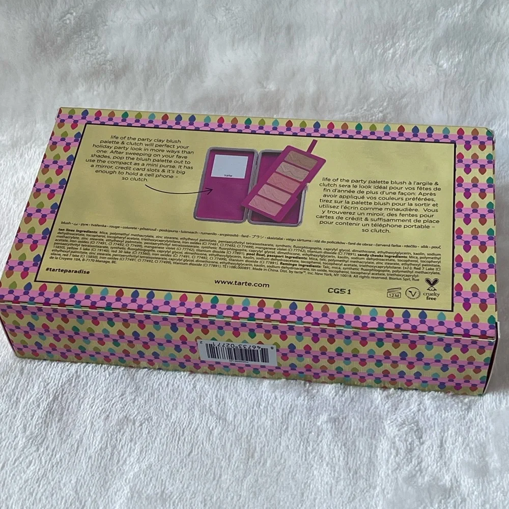 TARTE Life of the Party Clay Blush Palette and Clutch